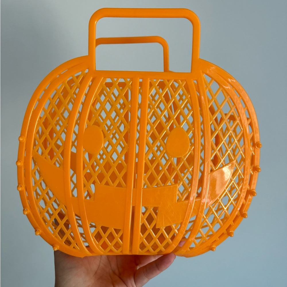 - ✨ NEW 🎃 2023 Target Bullseye Playground Orange Pumpkin Jelly Basket - Picture 2 of 6